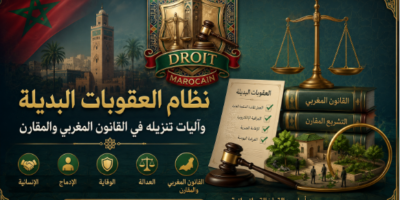 نظام العقوبات البديلة وآليات تنزيله في القانون المغربي والمقارن