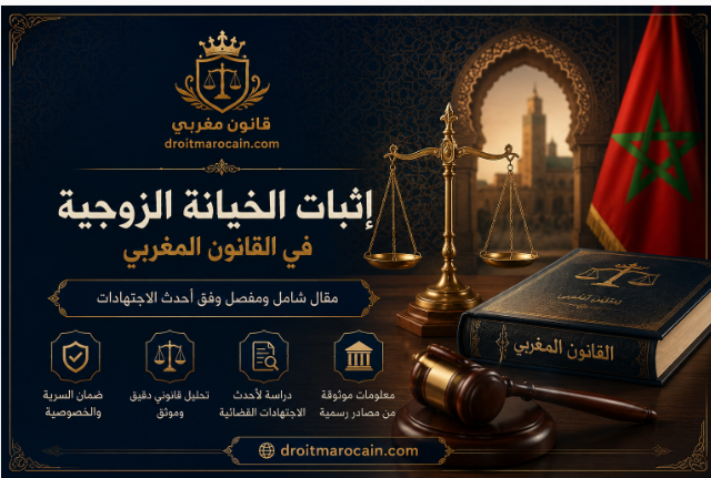 إثبات الخيانة الزوجية في القانون المغربي